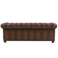 Stanwood Leather Sofa Caramel Down Filling Genuine Leather 3 Seat