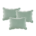 6 Piece Reversible Soped Edge Daybed Cover Set Seafoam Daybed Seafoam Microfiber