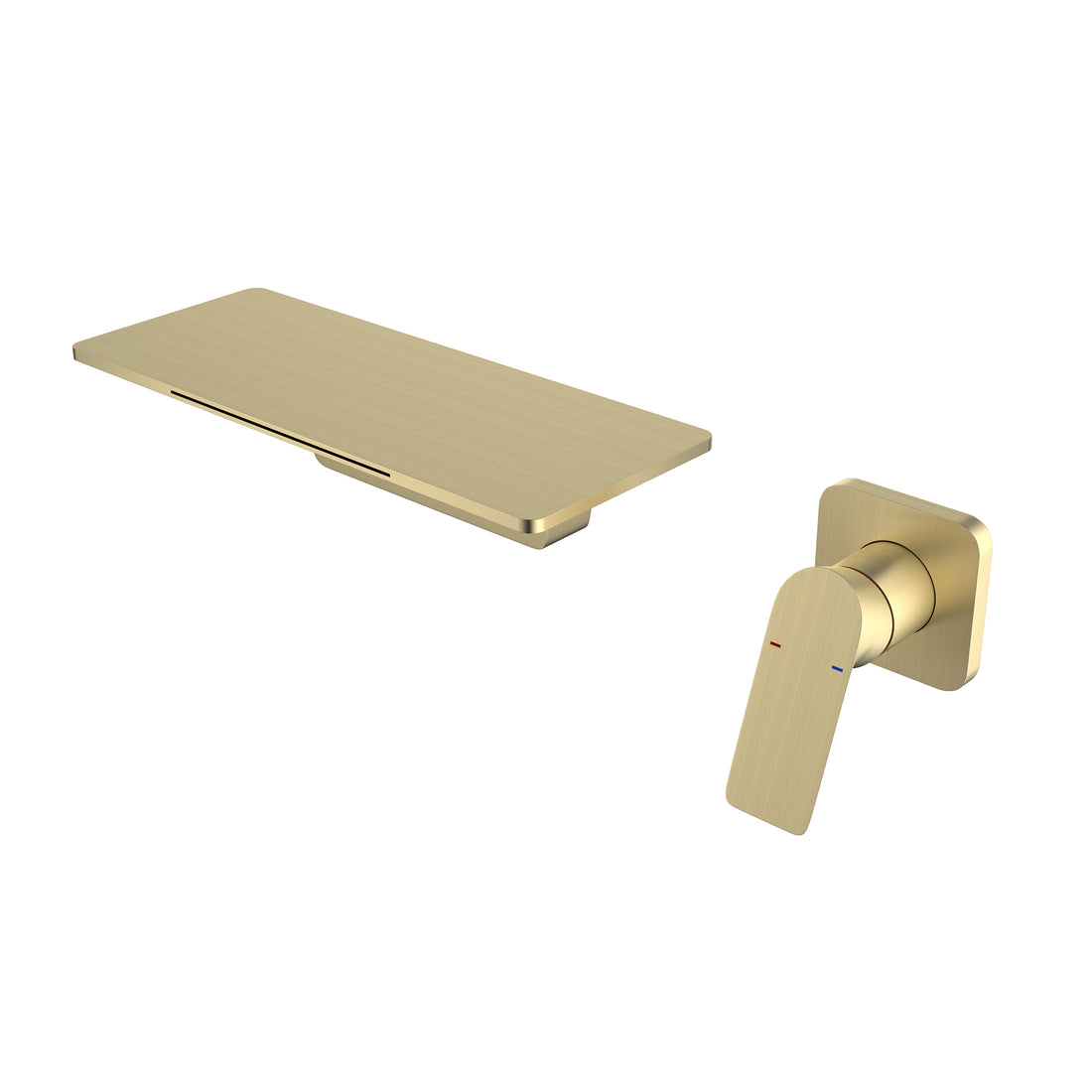 Waterfall Bathroom Sink Faucet Brushed Gold Brass