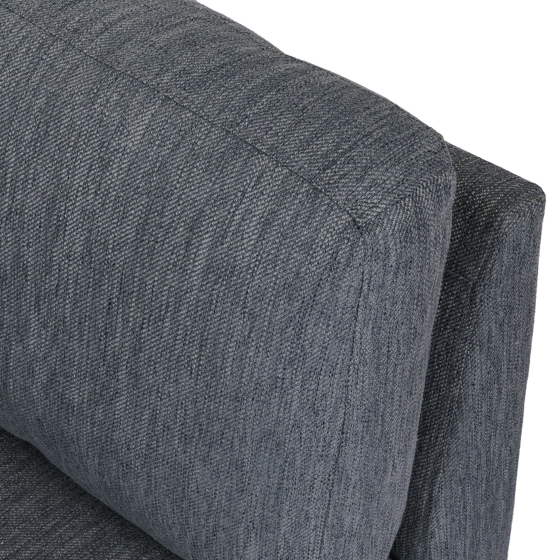 Chaise Lounge Charcoal Fabric