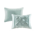 7 Piece Tufted Comforter Set Seafoam Queen Queen Seafoam Polyester