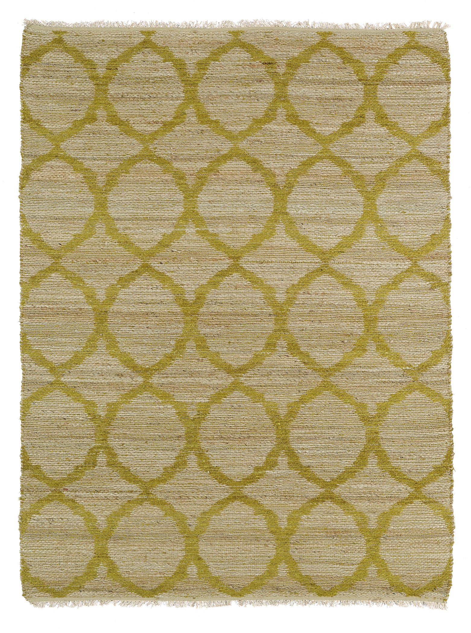 Casual, Contemporary, Modern, Transitional, Kids, Textured Loop Pile 7'6" X 9' Rectangle Area Rug Light Green Jute