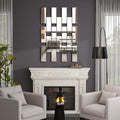 Large Framless Rectangular Accent Wall Mirror 47.2