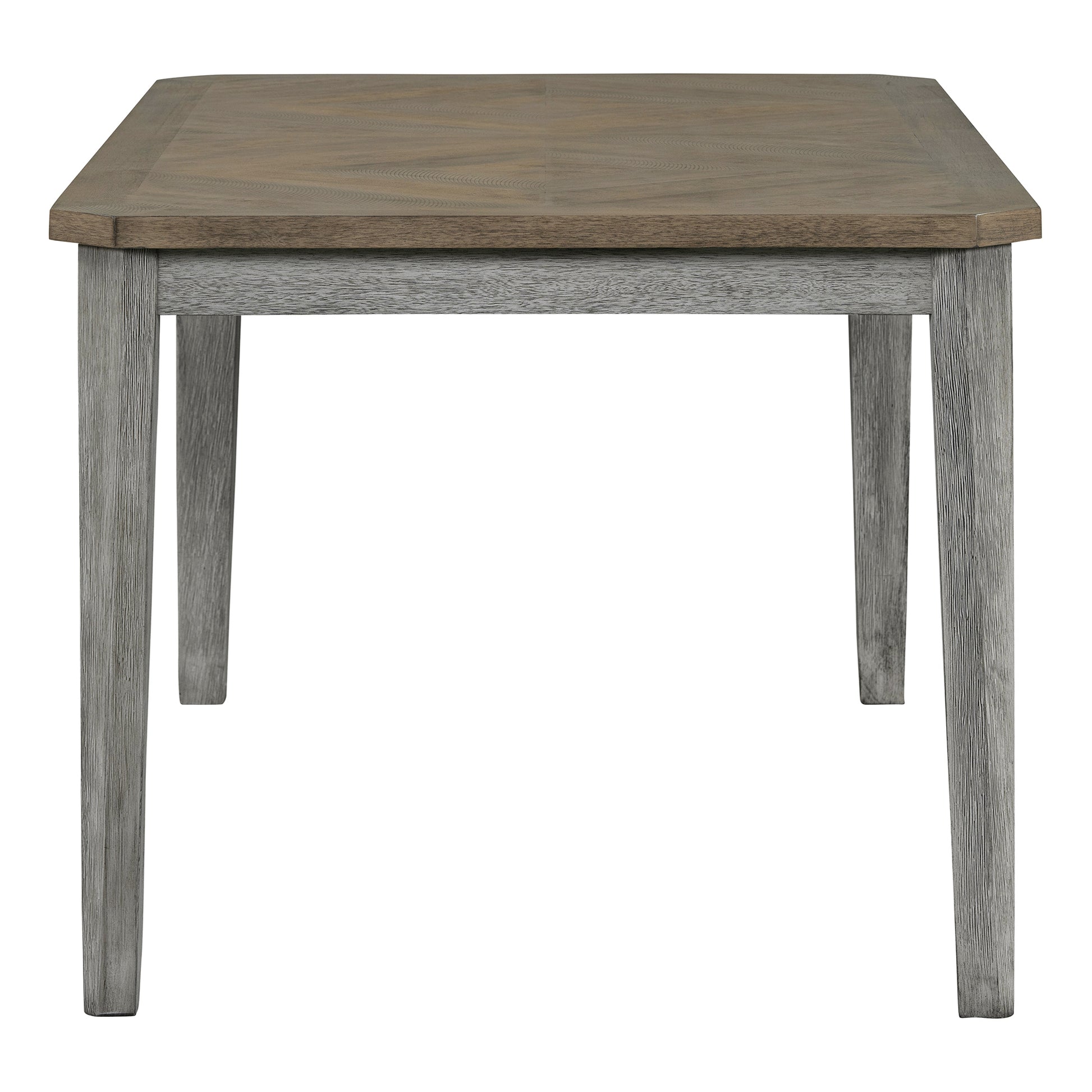 7 Piece Farmhouse Dining Set Classic Rustic Table And 6 High Back Design Chairs For Dining Room, Kitchen Brown Gray Brown Gray Solid Wood Mdf