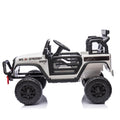 24V Kids Ride On Car W Parents Remote Control,400W Motor,Four Wheel Suspension,Adjustable Speed,Usb,Mp3,Music,Bluetooth,Large Display Screen,Power Display,Portable Handle,Safety Belt For Kids Aged 3 . White 50 99 Lbs Polypropylene