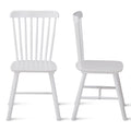 4 Pieces Of Dining Chair,White, Rubber Wood Material, Dining Chair, Solid Wood Chair, Solid Wood Dining Table Chair, Living Room Chair, Simple And Natural White Rubber Wood