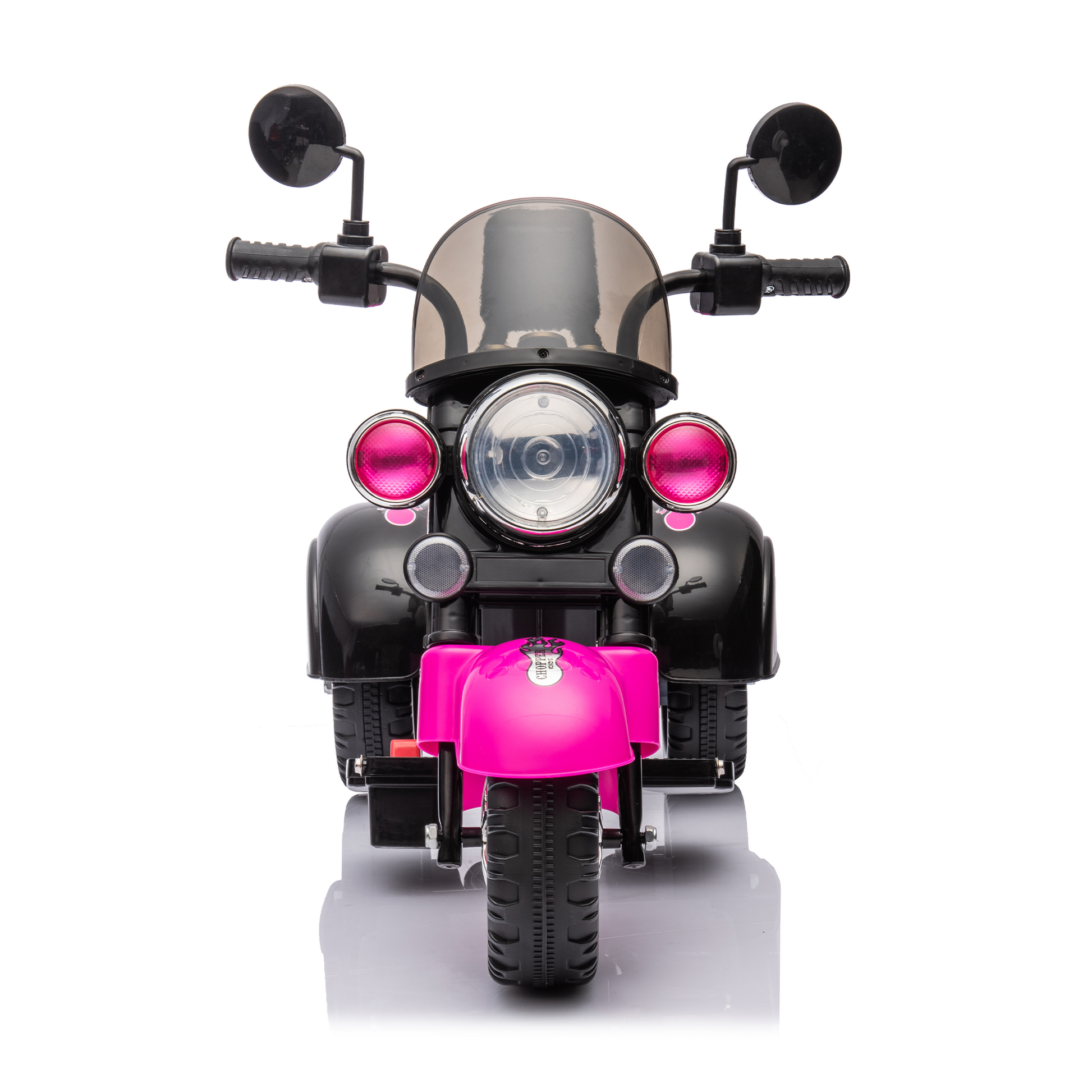 Kids Ride On Motorcycle Toy, 3 Wheel Chopper Motorbike With Led Colorful Headlights Horn, Pink 6V Battery Powered Riding On Electric Harley Motorcycle For Boys Girls Pink Plastic