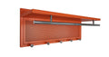 Esyspot Metal Powder Coating Hook Wall Mounted With Shelf In Orange Chrome,Orange Bedroom Contemporary Chrome Metal