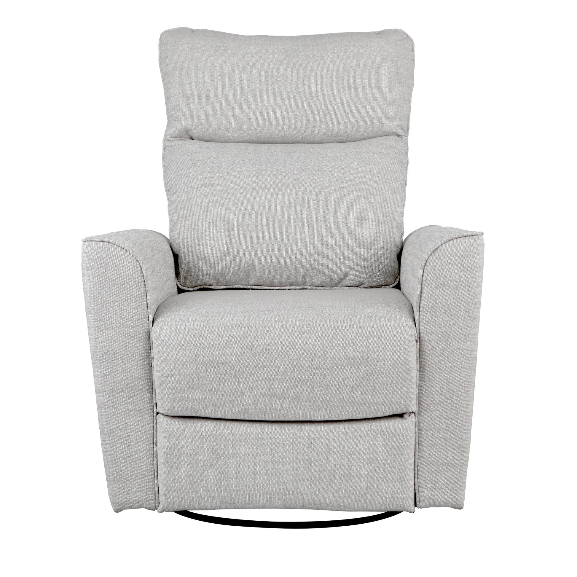 Soho Swivel Glider In Grey Grey Fabric