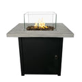 Fibre Reinforced Concrete Propane Fire Pit Table Black Gray Garden & Outdoor Modern Stone Concrete