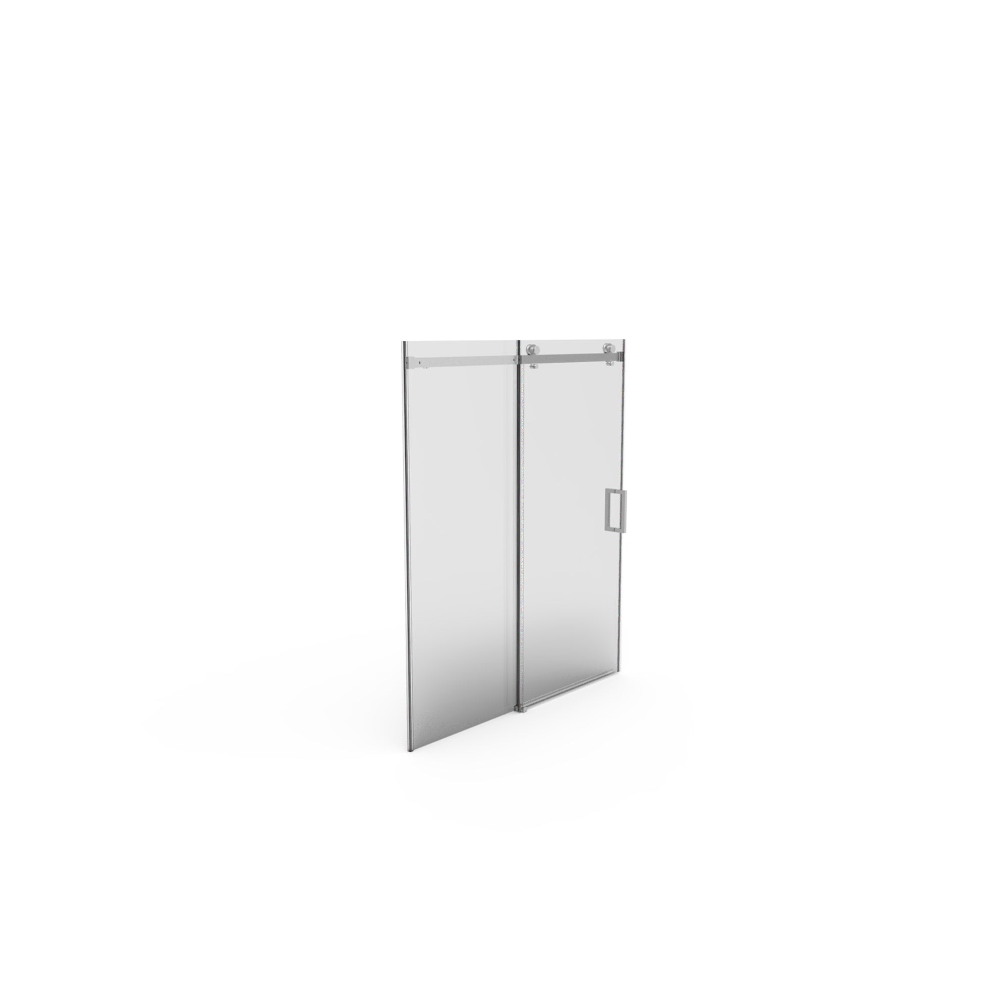 56" 60"W X 70"H Frameless , Sliding , With Premium 5 16" 8Mm Thick Tempered Glass Shower Enclosure,Double Side Easy Clean Coat,Brushed Nickel Finished With Buffer Brushed Nickel Bathroom American