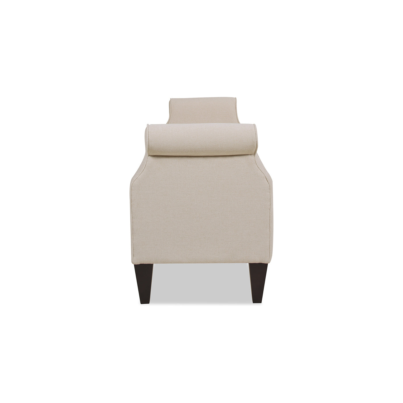 Jacqueline 57.5" Tufted Roll Arm Storage Bench, Sky Neutral Beige Polyester Beige Foam Polyester
