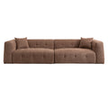 2297 Brown Sofa Brown Fabric 3 Seat