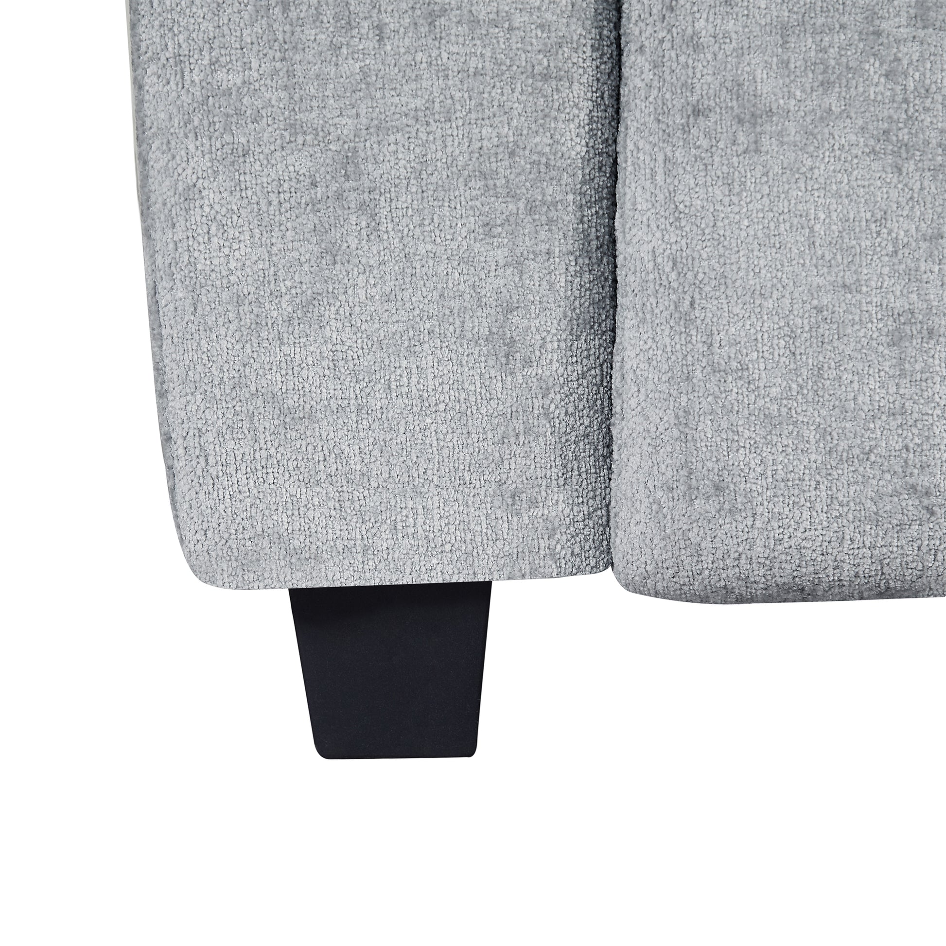 78.7''Upholstered Sofa For Living Room, Bedroom, Salon, Simplified Style Light Gray Polyester 3 Seat