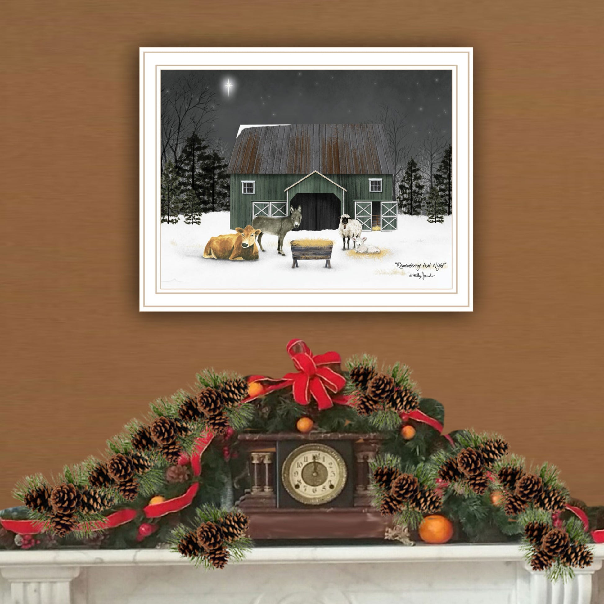 Remembering The Night White Framed Wall Art For Living Room, Bedroom Wall Art Print For Home Decor By Billy Jacobs Multi Wood Paper