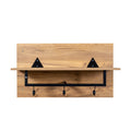 Hallway Shoe Cabinetmodern Coat Rack With 3 Hooks And Coat Hanger For Entryway Oak Particle Board Mdf