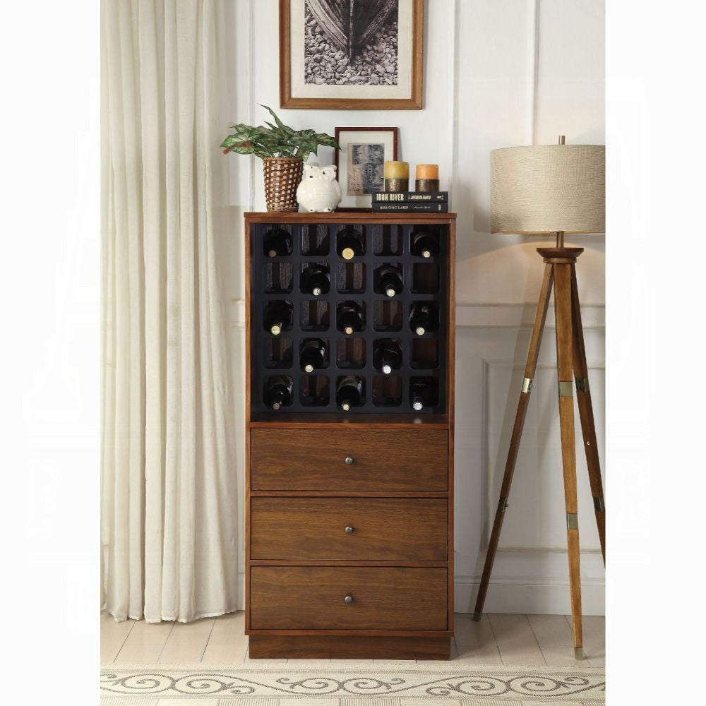 Walnut Wine Cabinet With 3 Drawer Walnut Kitchen Mdf Lvl