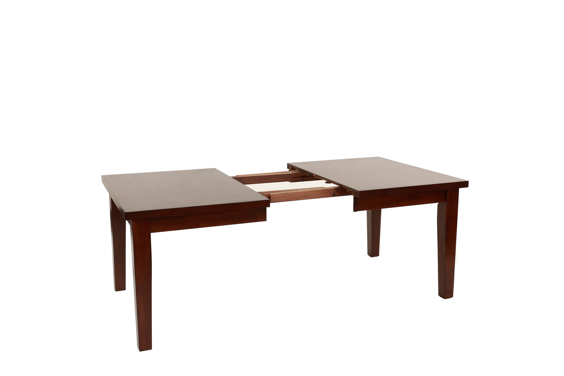 Dining Table Rectangle Dining Table W Leaf 1Pc Table Only Rubber Wood Antique Walnut Wood Finish Dining Room Furniture Walnut Dining Room Contemporary,Modern,Transitional Rubberwood Rectangular Kitchen & Dining Tables Rectangular Rubber Wood