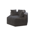 54''L Chenille Sponge Single Sofa,No Assembly Required,Fluffy Modern Sleeper Chair For Living Room, Bedroom, Lounge And Projection Room Grey Foam Chenille 1 Seat