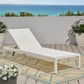 Cape Coral Kd Chaise Lounge White Mesh