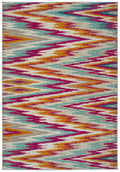 Modern, Ikat, Textured Cut Pile 5'3