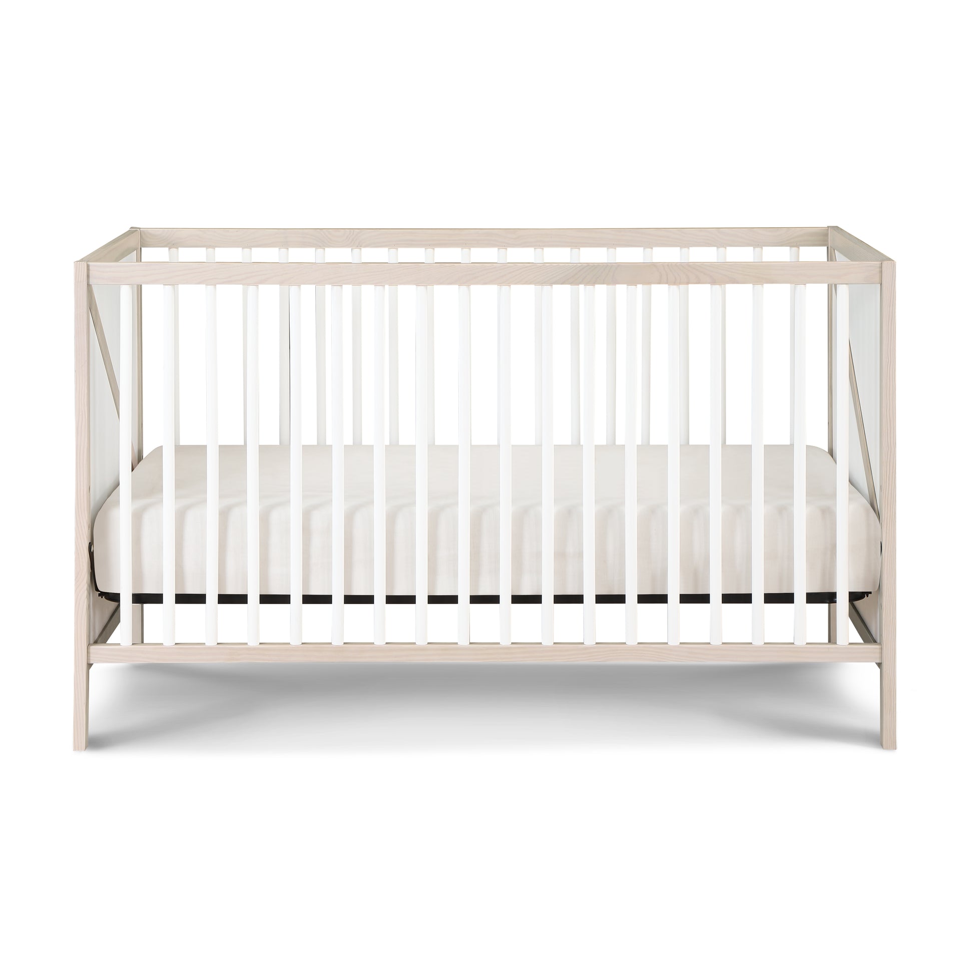 Pixie Zen 3 In 1 Crib In Washed Natural White Natural White Wood