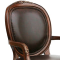 Benard Leather Chair Brown Foam Faux Leather