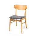 DINING CHAIR dark grey-fabric