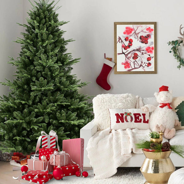 8Ft Christmas Tree Simulate Nature Advanced Materials Premium Hinged S