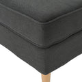 Ottoman Dark Gray Fabric