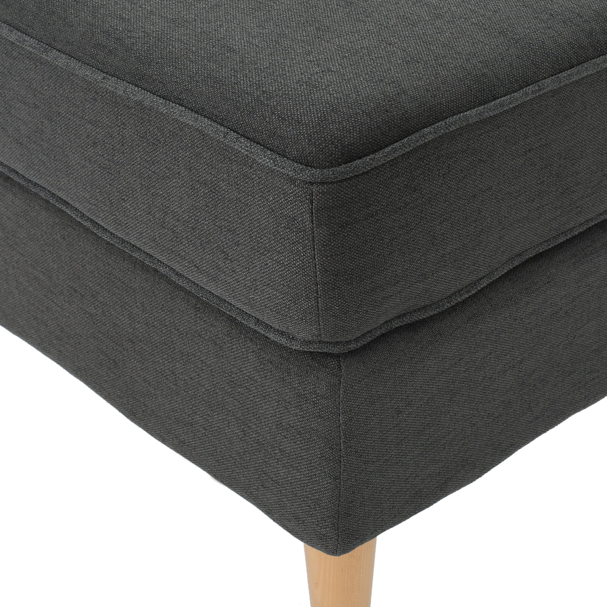 Ottoman Dark Gray Fabric