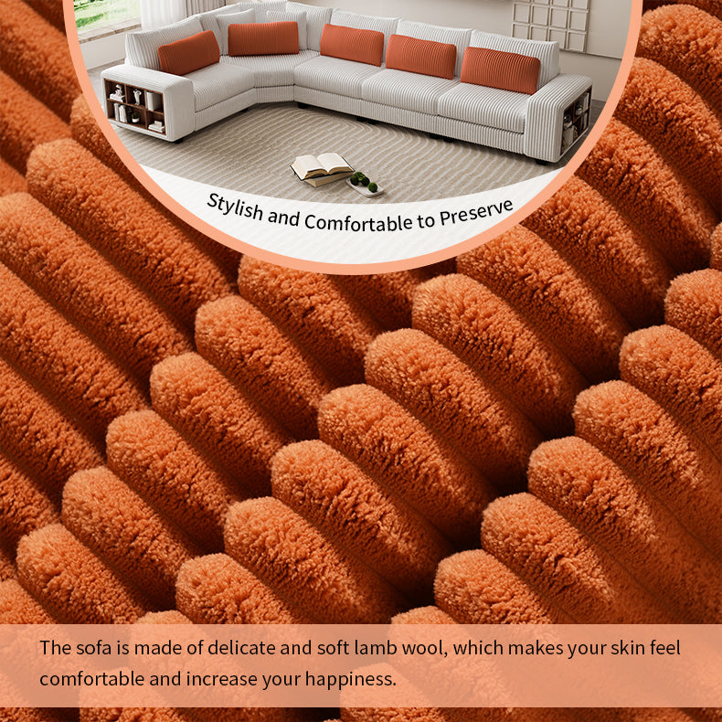 Modular Sectional L Shaped Sofa With Armrest Wooden Frame Locker, Stylish And Comfortablecream Style, Beige Beige Primary Living Space Soft Modern Wood 5 Seat