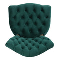 Kd Tufted Chair Wthr Dark Green Velvet