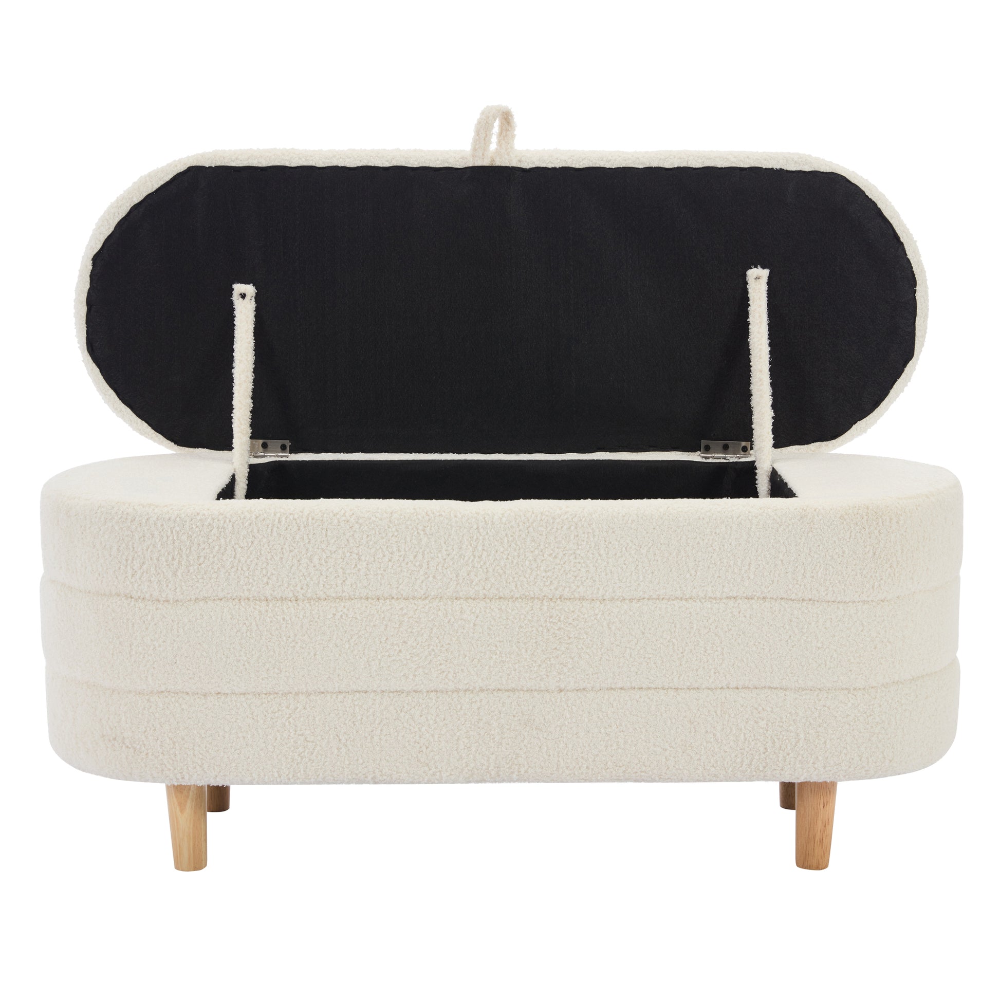 2 Pieces Bedroom Sets Twin Size Flower Shaped Upholstered Led Platform Bed With Storage Ottoman Sherpa Fabric, White Twin White 2 Piece Set Wood