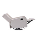Coolmore Rocking Recliner Chair,360 Degree Swivel Nursery Rocking Chair,Glider Chair,Modern Small Rocking Swivel Recliner Chair For Bedroom,Living Room Chair Home Theater Seat White Teddy White Teddy Teddy