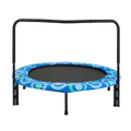 Xtp002 Assembled Children'S Trampoline Happy Expression Outdoor And Indoor For Kids Age 3 7 Blue Steel