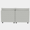 Armless Seat For Modular Sectional Sofa, Convertible Sofa Seat With Storage, Sleeper Sectional Sofa Set, Fabric Flexible Modular Combinations For Living Room 2Pcs Grey Fabric 1 Seat