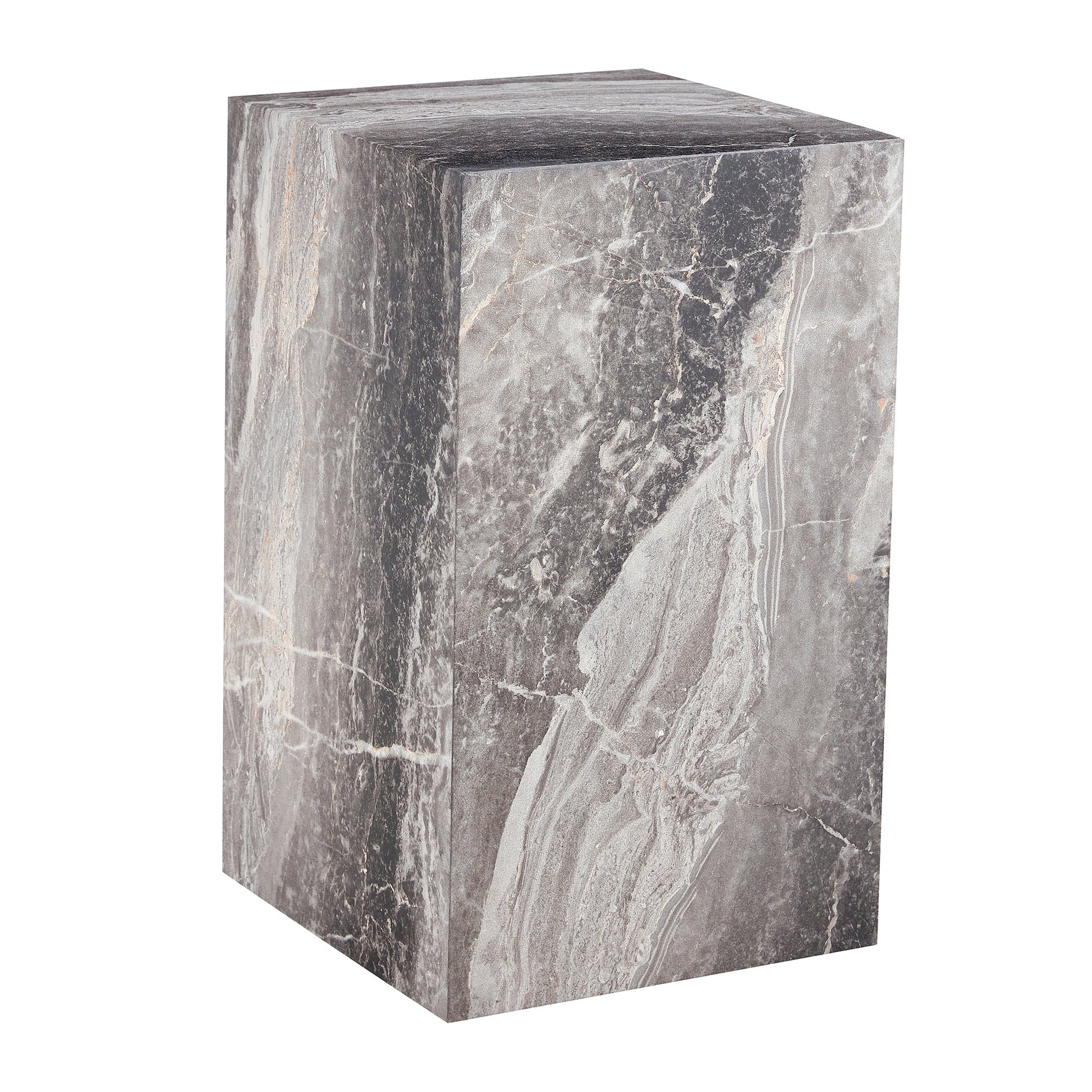 Elevate Your Living Space With This Modern Mdf Coffee Table, Which Showcases Gray Textured Patterns. It Is Characterized By Stylish Design. Grey Mdf