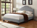 Kopa Gray Full Upholstered Bed Full Gray Foam Solid Wood