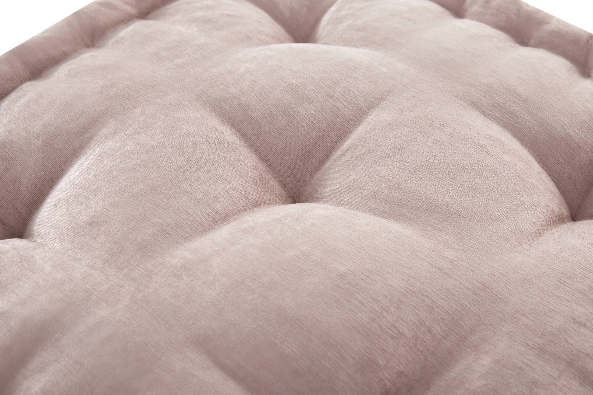 Poly Chenille Square Floor Pillow Cushion 24X24" Blush Polyester
