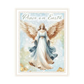 2 Piece Vignette Angels We Have Heard On High White Framed Wall Art For Living Room, Holiday Wall Art Print For Home Decor, Bedroom Wall Art By Nicole Decamp Multicolor Wood Paper