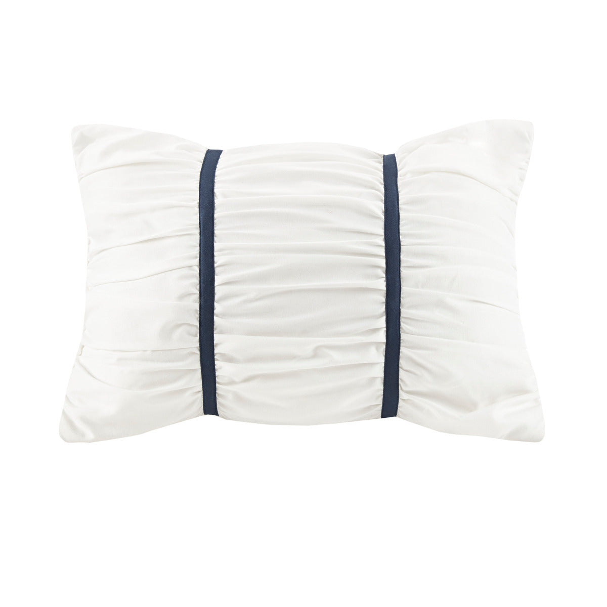 7 Piece Printed Seersucker Comforter Set With Throw Blanket Blue Full Queen Full Blue Microfiber