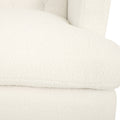 Upholstered Accent Chair Tufted Armchair For Living Room And Bedroom, Beige Beige Birch Foam Teddy