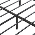 Industrial King Bed Frame With Led Lights And 2 Usb Ports, Bed Frame King Size With Storage, Noise Free, No Box Spring Needed, Rustic Brown Box Spring Not Required King Antique Brown Metal Brown Bedroom Industrial Metal & Wood