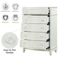 Ivory 5 Drawer Chest Ivory Bedroom Wood