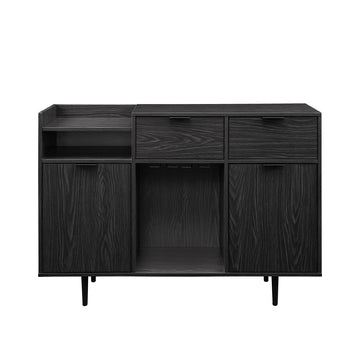 Modern 2 Door Bar Cabinet With Bottle And
