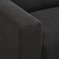Modular Corduroy Upholstered 3 Seater Sofa Bed With Storage For Home Apartment Office Living Room, Free Combination, L Shapedblack Black Wood Primary Living Space Medium Soft Pillow Back Eucalyptus Square Arms Foam Corduroy 3 Seat