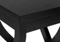 Accent Table, Side, End, Plant Stand, Square, Living Room, Bedroom, Black Laminate, Transitional Black Particle Board