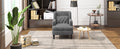 Upholstered Accent Chair Tufted Armchair For Living Room And Bedroom, Dark Grey Dark Grey Birch Foam Teddy