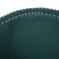 Swivel Chair Green Fabric